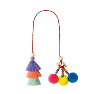 Cute Bohemian Sweet Color Block Cotton Bag Pendant main image 3