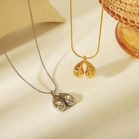 304 Stainless Steel 18K Gold Plated Casual Simple Style Inlay Heart Shape Zircon Pendant Necklace main image 1