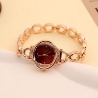 Casual Simple Style Solid Color Jewelry Buckle Quartz Women's Watches main image 1