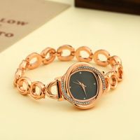 Casual Simple Style Solid Color Jewelry Buckle Quartz Women's Watches main image 3
