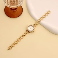 Casual Simple Style Solid Color Jewelry Buckle Quartz Women's Watches sku image 1