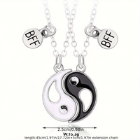 Chinoiseries Décontractée Artistique Yin Et Yang Potins Alliage Zinc De Gros Pendentif main image 5