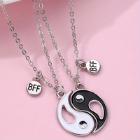 Chinoiseries Décontractée Artistique Yin Et Yang Potins Alliage Zinc De Gros Pendentif main image 1