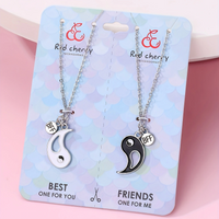 Chinoiserie Casual Artistic Yin And Yang Gossip Alloy Zinc Wholesale Pendant Necklace main image 4