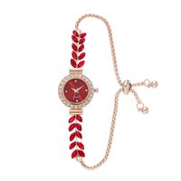 Casual Simple Style Leaves Jewelry Buckle Quartz Women's Watches main image 2