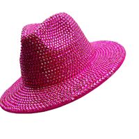 Frau Elegant Einfacher Stil Einfarbig Breite Traufen Fedora-Hut sku image 1