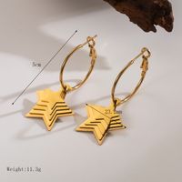 1 Pair Exaggerated Classic Style Irregular Star Solid Color Plating Inlay 304 Stainless Steel Artificial Pearls 18K Gold Plated Ear Studs sku image 3