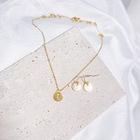 Copper Gold Plated Vintage Style Simple Style Classic Style Shiny Metallic Letter Jewelry Set sku image 24