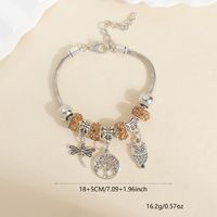 Wholesale Jewelry Casual Romantic Simple Style Heart Shape Dragonfly Key Alloy Rhinestones Beaded Handmade Inlay Bracelets sku image 9