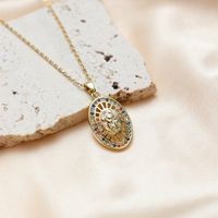 Copper 18K Gold Plated Simple Style Classic Style Inlay Cross Zircon Pendant Necklace main image 7