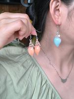 1 Pair IG Style Elegant Cute Conch Alloy Plastic Resin Ear Hook main image 1
