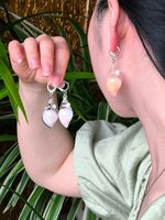1 Pair IG Style Elegant Cute Conch Alloy Plastic Resin Ear Hook main image 3