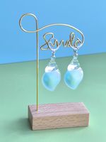 1 Pair IG Style Elegant Cute Conch Alloy Plastic Resin Ear Hook sku image 6