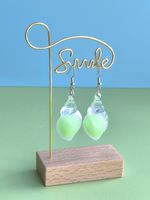 1 Pair IG Style Elegant Cute Conch Alloy Plastic Resin Ear Hook sku image 13