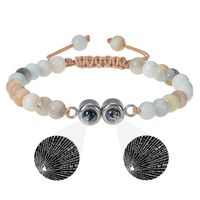 Wholesale Jewelry Handmade Romantic Round Natural Stone Beaded Bracelets sku image 6