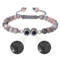 Wholesale Jewelry Handmade Romantic Round Natural Stone Beaded Bracelets sku image 7