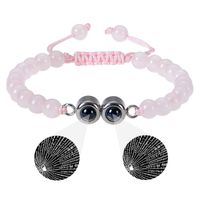 Wholesale Jewelry Handmade Romantic Round Natural Stone Beaded Bracelets sku image 5