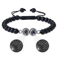 Wholesale Jewelry Handmade Romantic Round Natural Stone Beaded Bracelets sku image 1