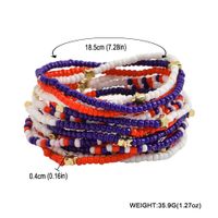Wholesale Jewelry Modern Style Star American Flag Plastic Beaded Bracelets main image 2