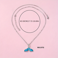 Elegant Süß Glänzend Fischschwanz Zinklegierung Kinder Halskette Mit Anhänger main image 2