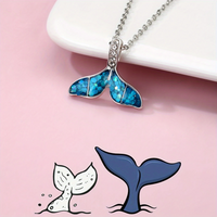 Elegant Cute Shiny Fish Tail Zinc Alloy Kid'S Pendant Necklace main image 5