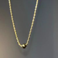Acero Titanio Chapados en oro de 18k Estilo Simple Estilo Clásico Enchapado Embutido Color Sólido Diamantes De Imitación Artificiales Collar Colgante sku image 2