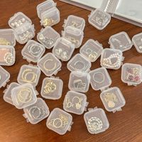 Simple Portable Small Plastic Storage Case Jewelry Box sku image 1