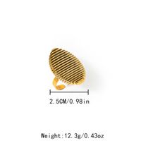 Edelstahl 304 Vergoldet Moderner Stil Einfacher Stil Pendeln Überzug Oval Ringe sku image 1