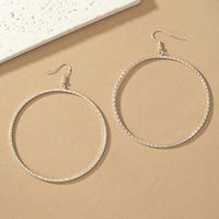 1 Pair IG Style Korean Style Round Alloy Silver Plated Drop Earrings main image 5