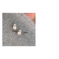 1 Pair Simple Style Bow Knot Inlay Sterling Silver Pearl Zircon Ear Studs main image 2