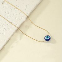 Wholesale Jewelry IG Style Classic Style Devil's Eye Alloy Pendant Necklace main image 1