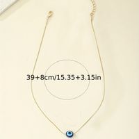 Großhandel Schmuck IG-Stil Klassischer Stil Teufels Auge Legierung Halskette Mit Anhänger main image 2