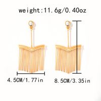 1 Pair Simple Style Classic Style Sector Patchwork Plating Inlay 304 Stainless Steel Pearl 14K Gold Plated Drop Earrings sku image 2