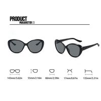 Modern Style Simple Style Classic Style Oval Ac Oval Frame Full Frame Women's Sunglasses main image 3