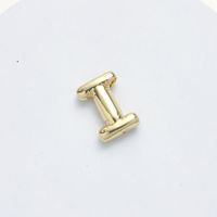 1 Piece 15.5*21.5*5.5mm Brass 14K Gold Plated Letter Pendant sku image 8