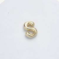1 Piece 15.5*21.5*5.5mm Brass 14K Gold Plated Letter Pendant sku image 18