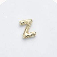 1 Piece 15.5*21.5*5.5mm Brass 14K Gold Plated Letter Pendant sku image 25