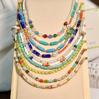 Simple Style Classic Style Color Block Seed Bead Beaded Women's Necklace main image 1