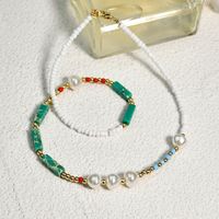 Simple Style Classic Style Color Block Seed Bead Beaded Women's Necklace sku image 5