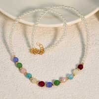 Simple Style Classic Style Color Block Seed Bead Beaded Women's Necklace sku image 1