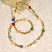 Simple Style Classic Style Color Block Seed Bead Beaded Women's Necklace sku image 2