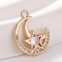 Basic Modern Style Classic Style Pentagram Hexagram Gold Plated Zircon Copper Wholesale Jewelry Accessories main image 4