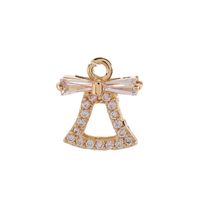 Basic Modern Style Classic Style Star Key Bell 14K Gold Plated Zircon Copper Wholesale Jewelry Accessories main image 5