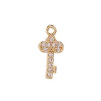 Basic Modern Style Classic Style Star Key Bell 14K Gold Plated Zircon Copper Wholesale Jewelry Accessories sku image 5