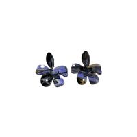 1 Pair Exaggerated Sweet Flower Stoving Varnish Acetic Acid Sheets Ear Studs main image 3
