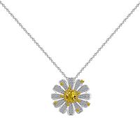 Simple Style Classic Style Flower Sterling Silver Inlay Zircon Women's Jewelry Set sku image 5