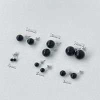 1 Pair Simple Style Classic Style Solid Color Plating Sterling Silver Gold Plated Ear Studs main image 4