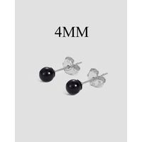 1 Pair Simple Style Classic Style Solid Color Plating Sterling Silver Gold Plated Ear Studs main image 2