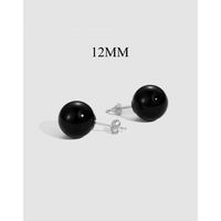 1 Pair Simple Style Classic Style Solid Color Plating Sterling Silver Gold Plated Ear Studs sku image 5