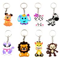 Cartoon Style Animal PVC Unisex Bag Pendant Keychain main image 4